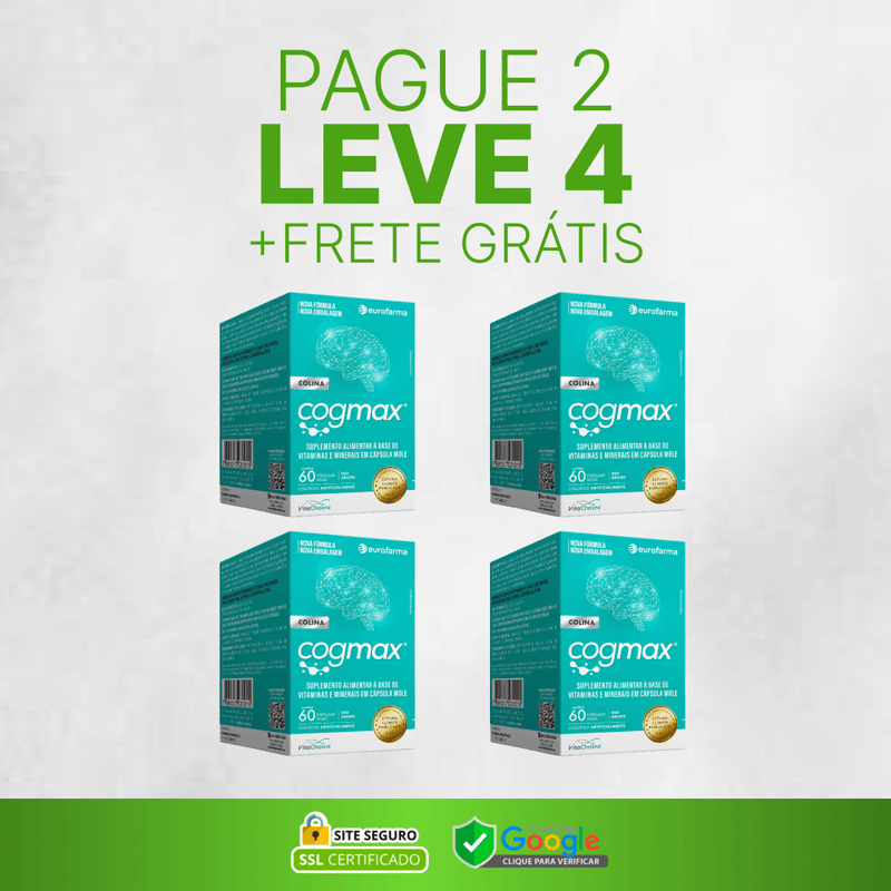 Cogmax Original - Compre 1 Leve 2 - Frete Grátis